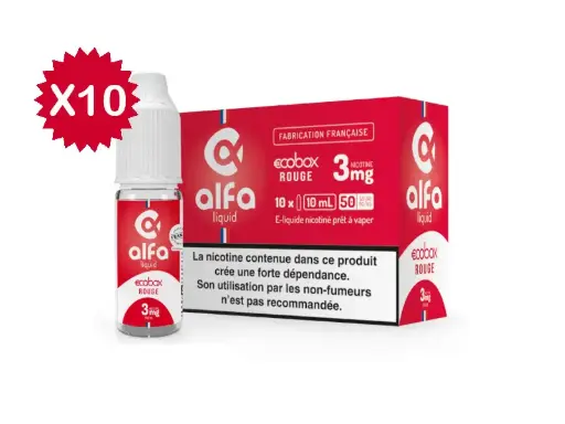 [10ml x10] Alfa | €COBOX Rouge 50